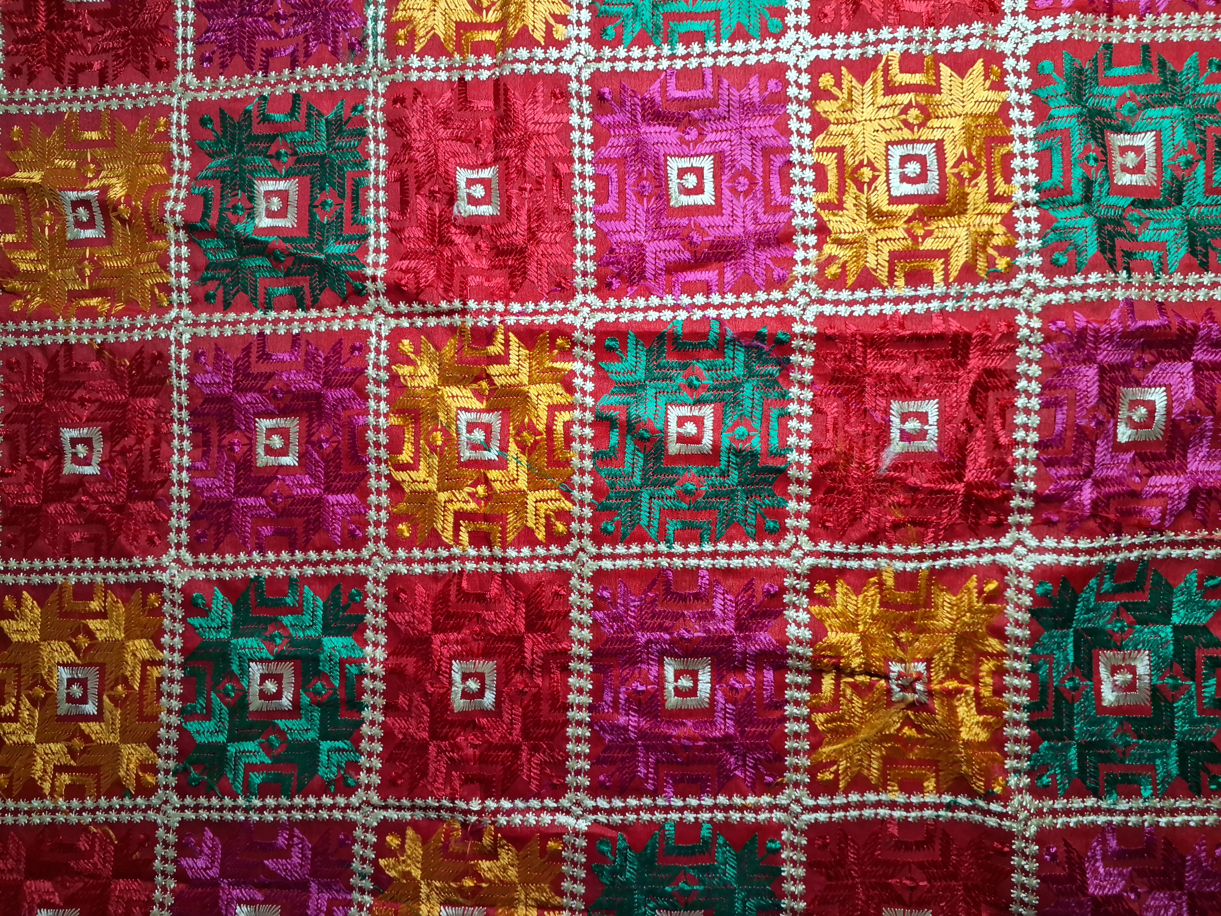 Heavy embroidered Phulkari