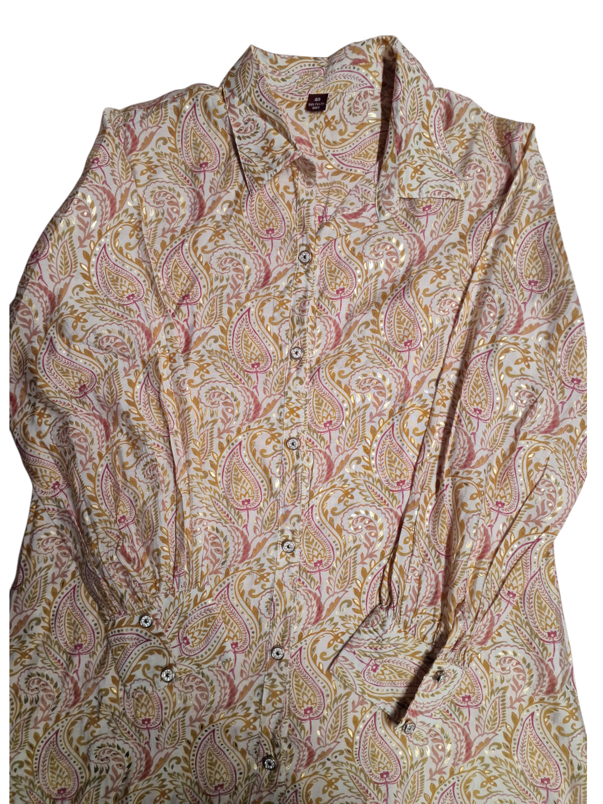 Printed Co-ord set, size 40 
