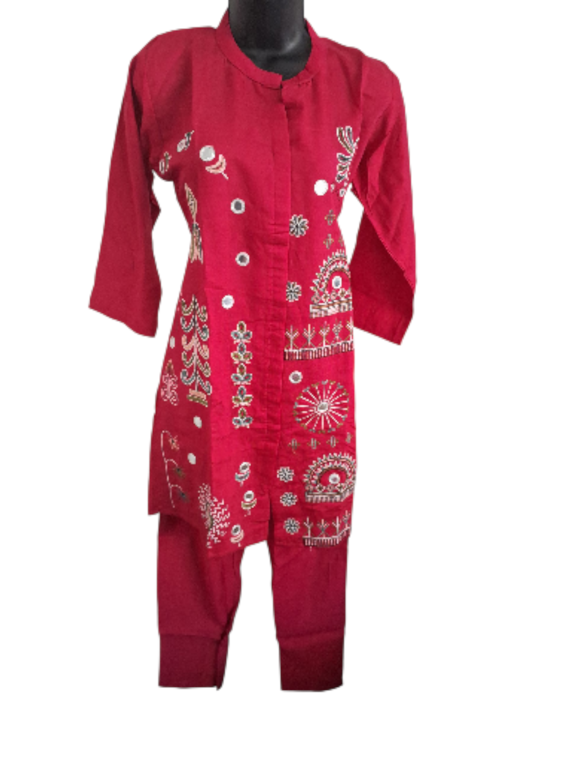 Raspberry pink Embroidered Co-ord set,  size 38, 40 and 42