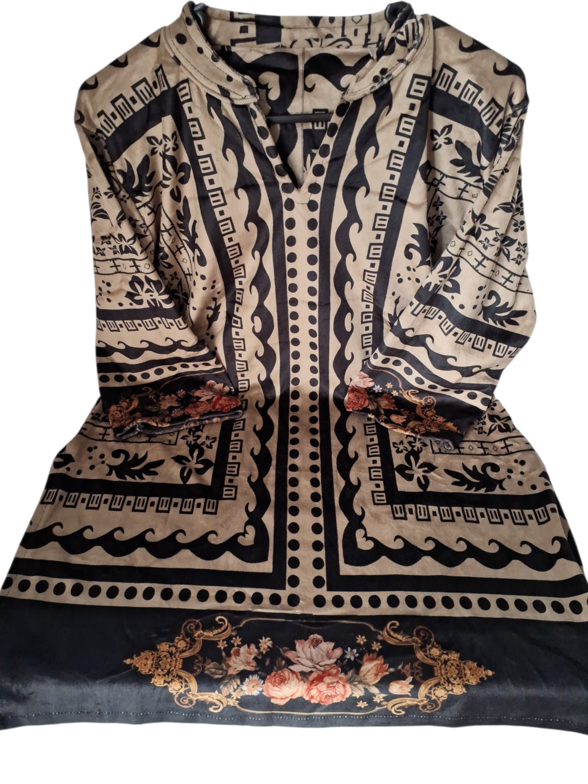 Printed Velvet Co-ord Set – size 42-44 