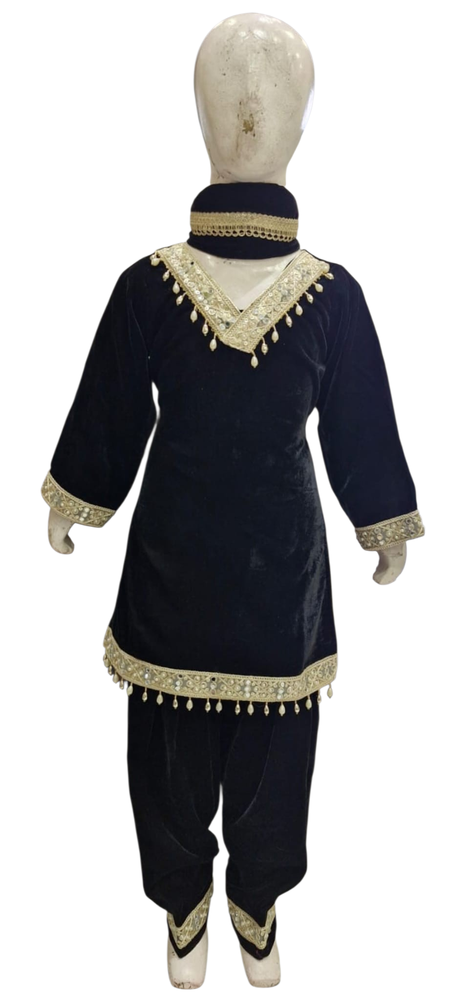 Kids Velvet Black Suit,  size from 2 years to 16 years 