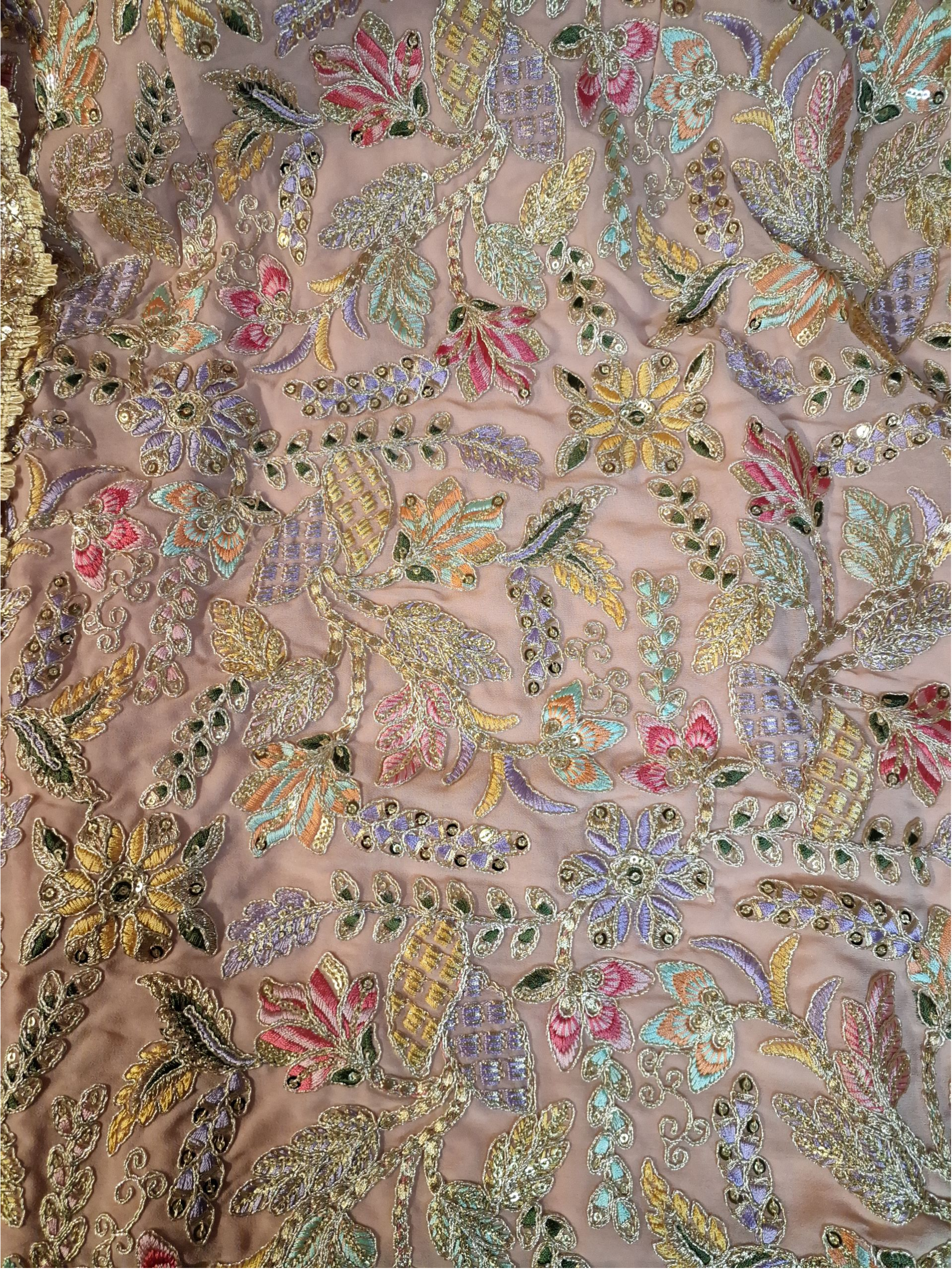Pastel pink Garara/ Sharara suit, size 38 
