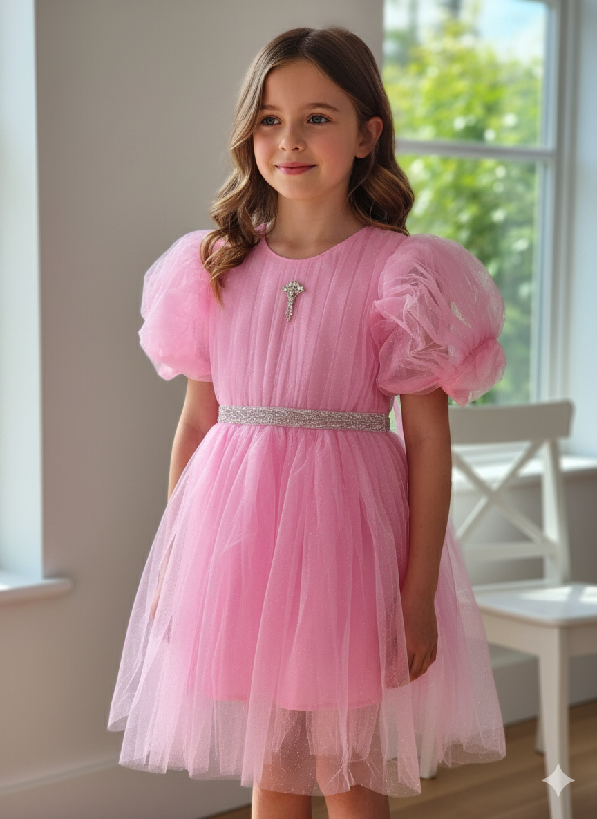 Light pink Princess Dress, size 5-6 years