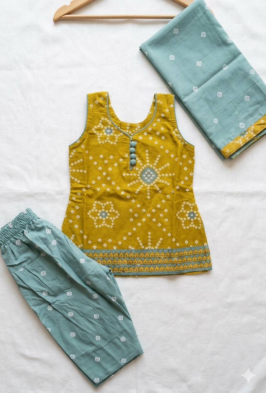 Baby's Printed salwar suit, size 14, 16, 18