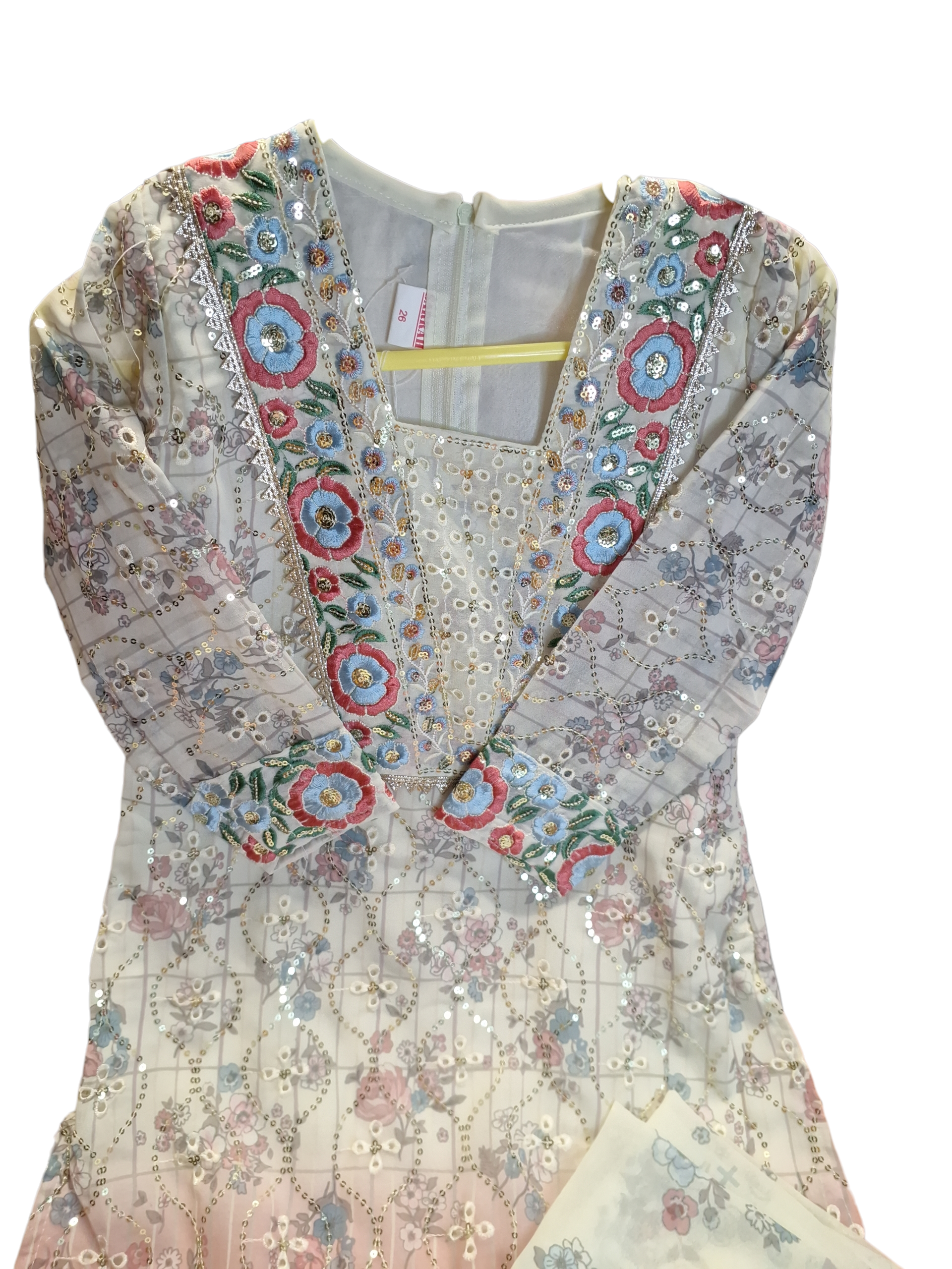 Pakistani style Palazzo pant suit,  size 24, 26, 28