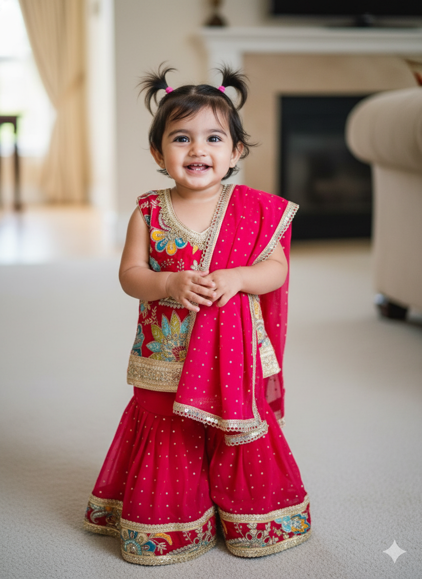 Beautiful Sharara suit, sizes 20, 22, 24, 26, 28, 30, 32, 34 and 36