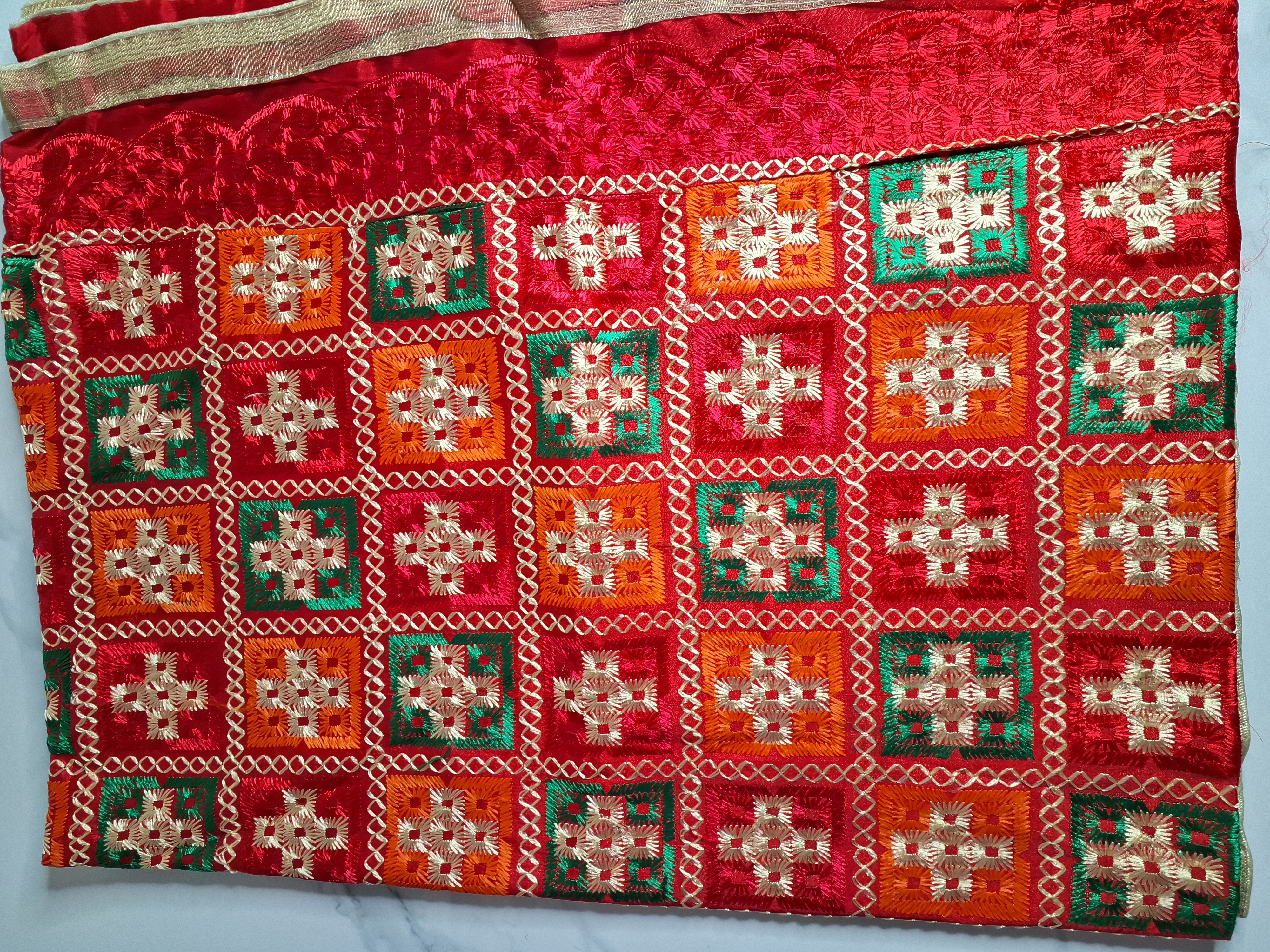 Heavy embroidered Phulkari
