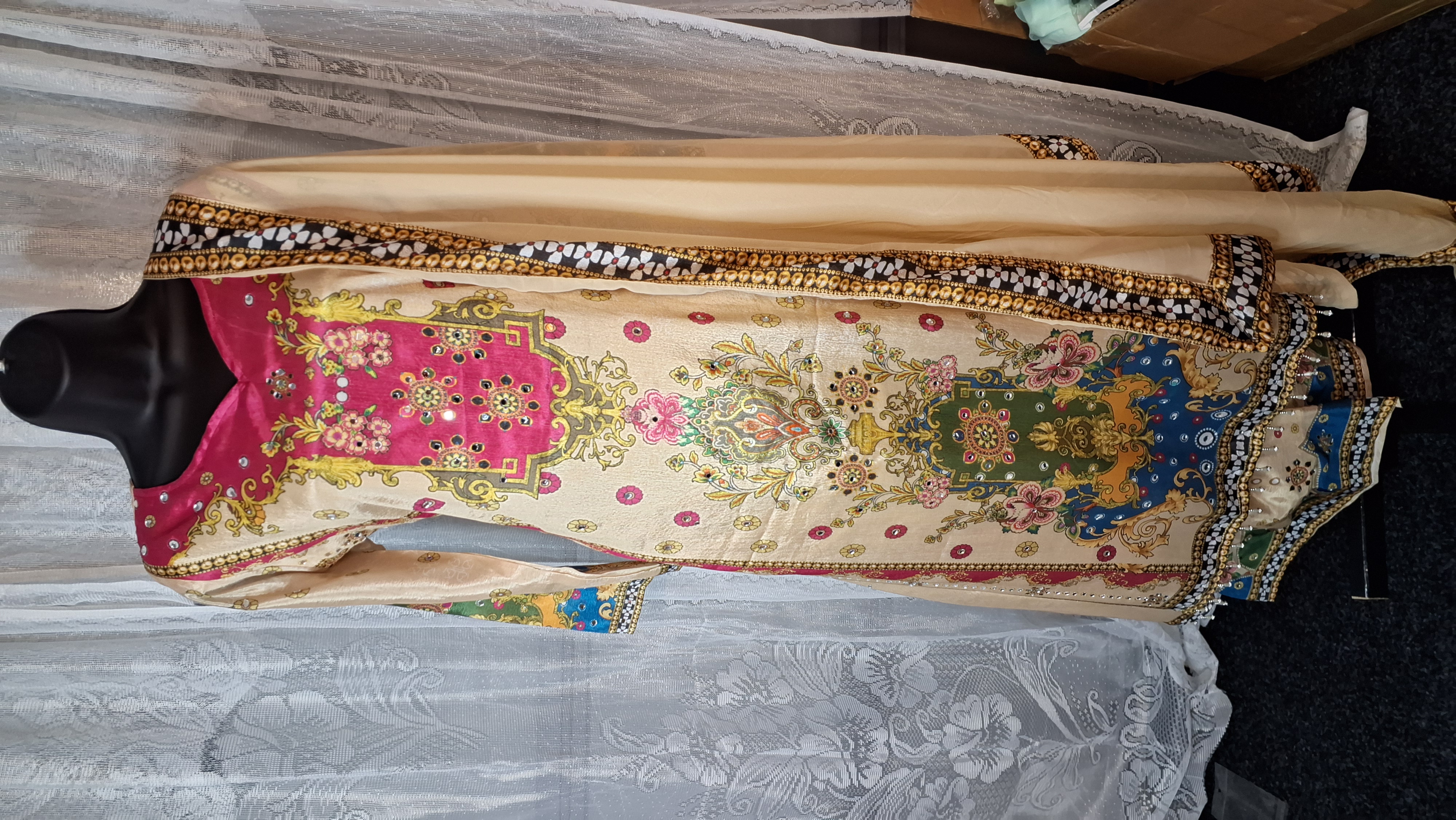 A line Palazzo suit, size 40 left