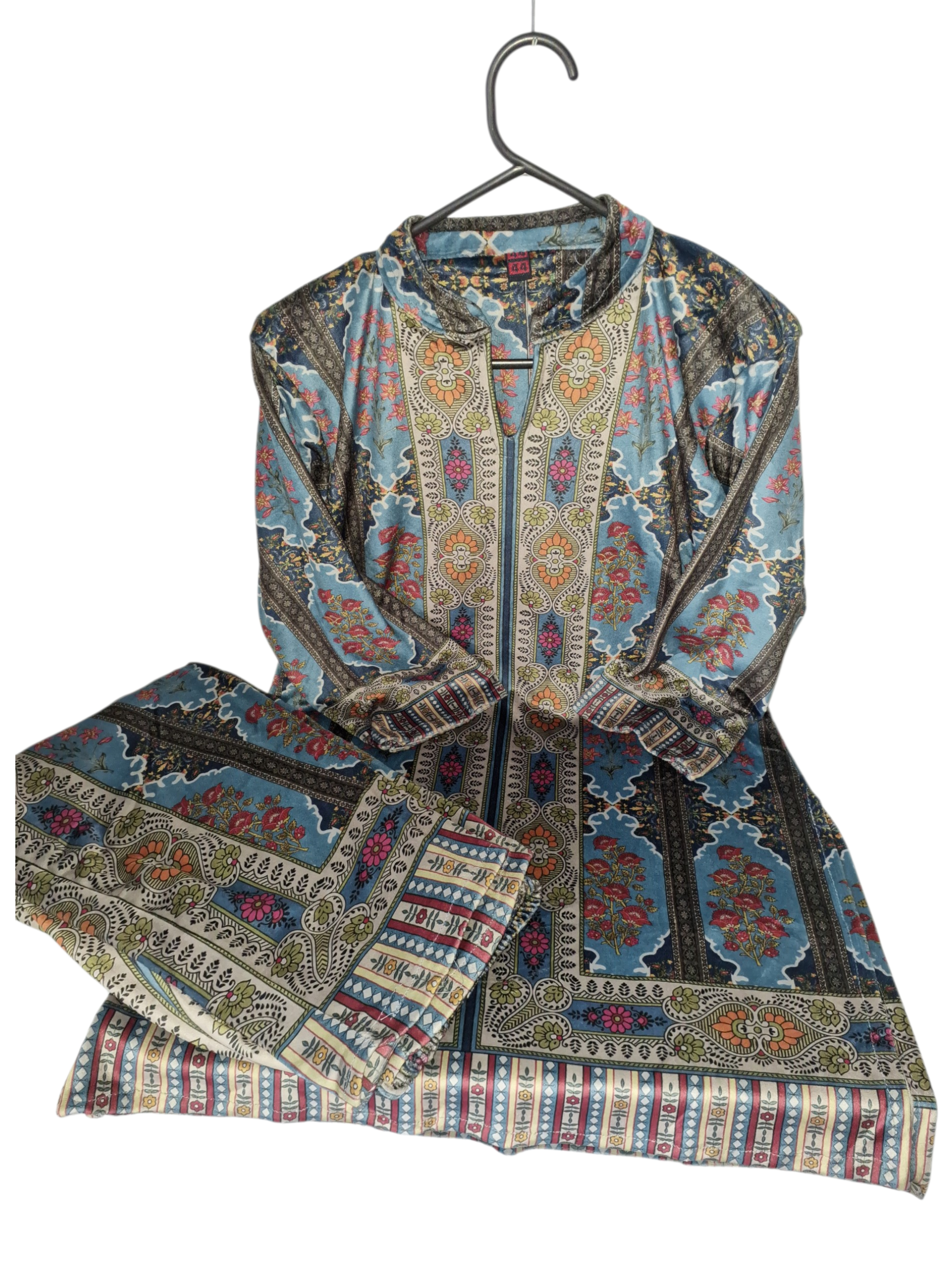 Printed Velvet Co-ord Set – size 42-44 