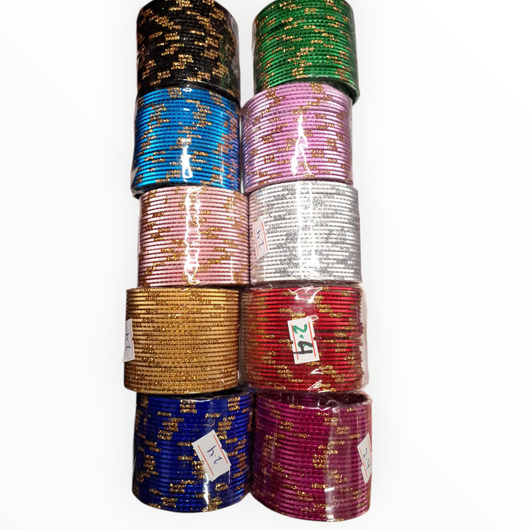 Metal bangles, size 2.4