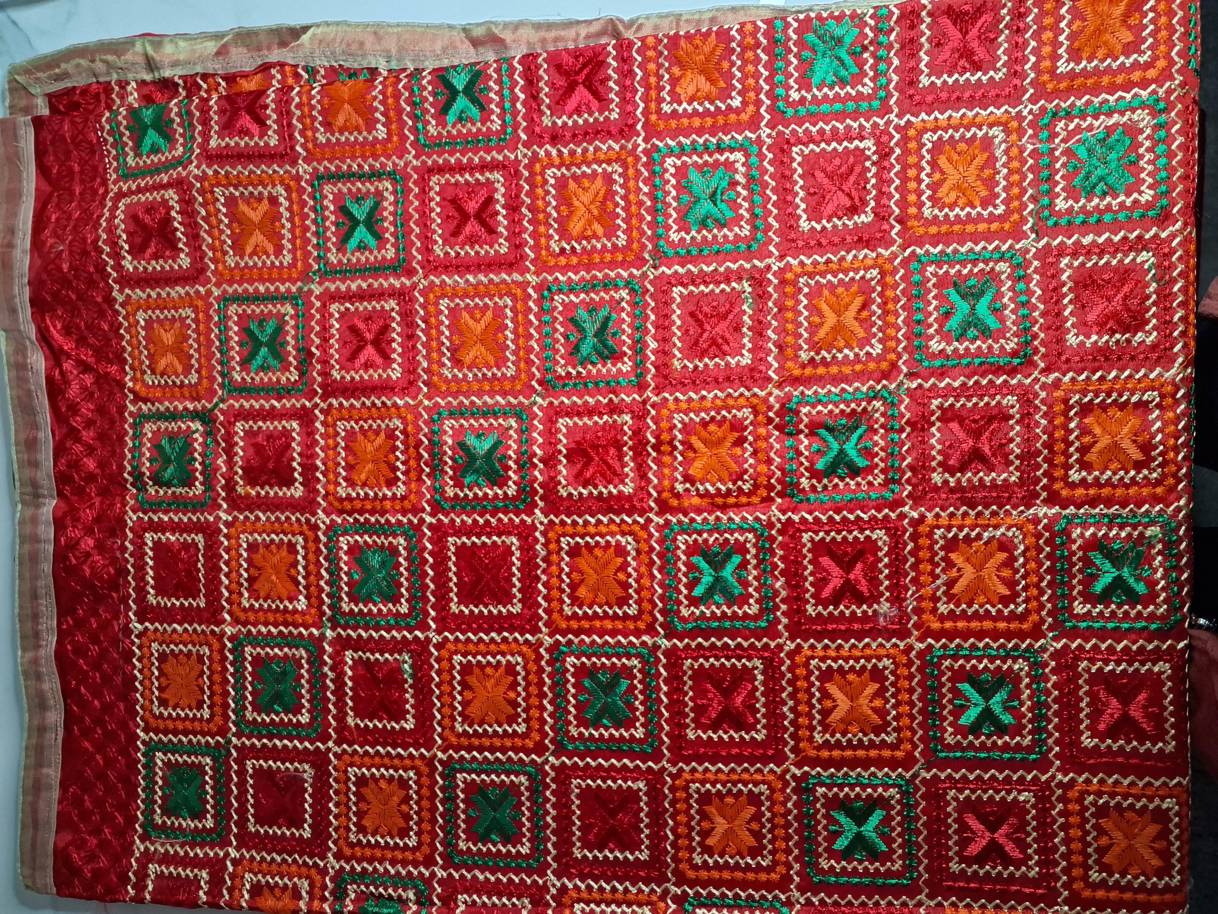 Heavy embroidered Phulkari