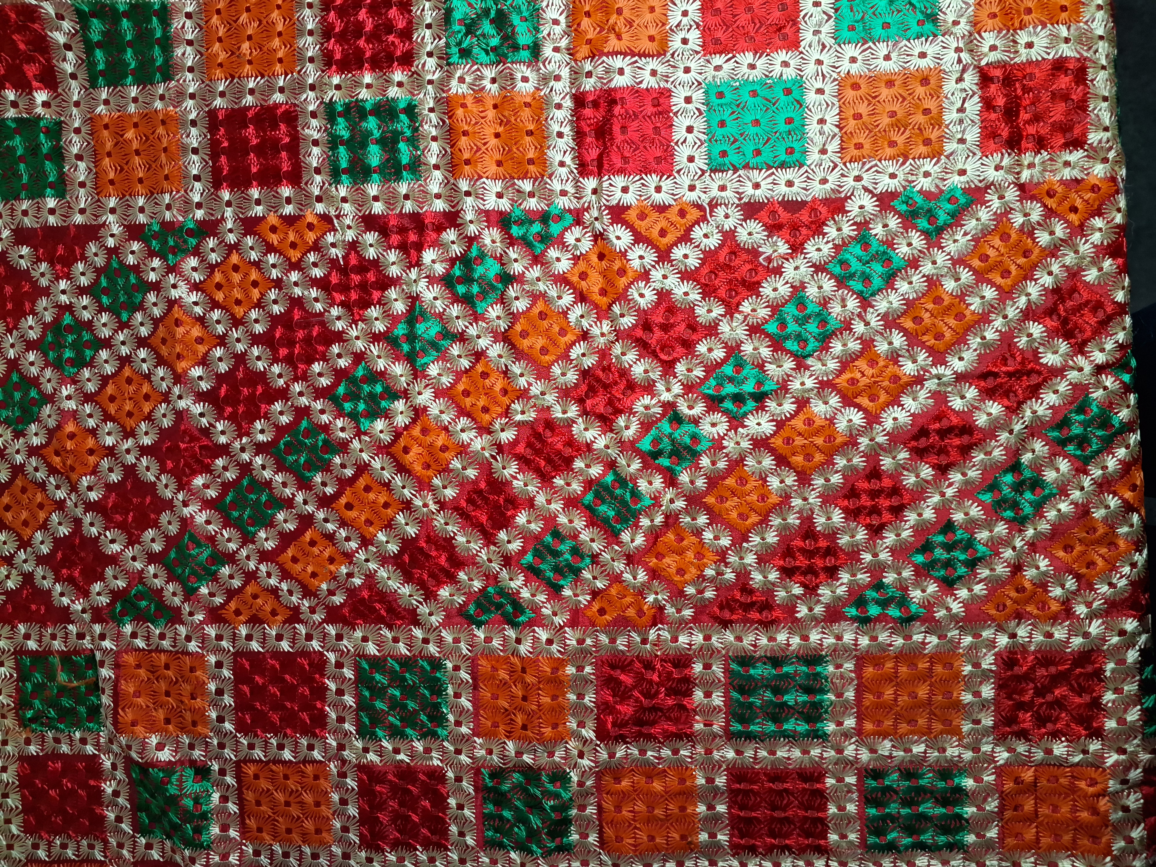 Heavy embroidered Phulkari