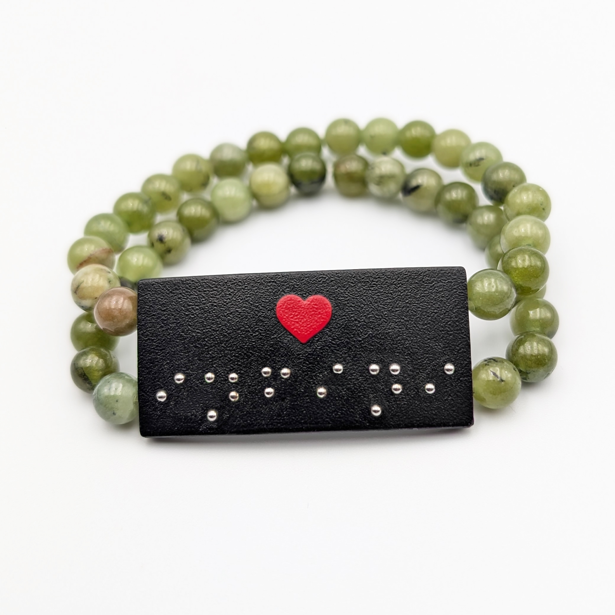    Bracelet Braille "Double-Cœur"