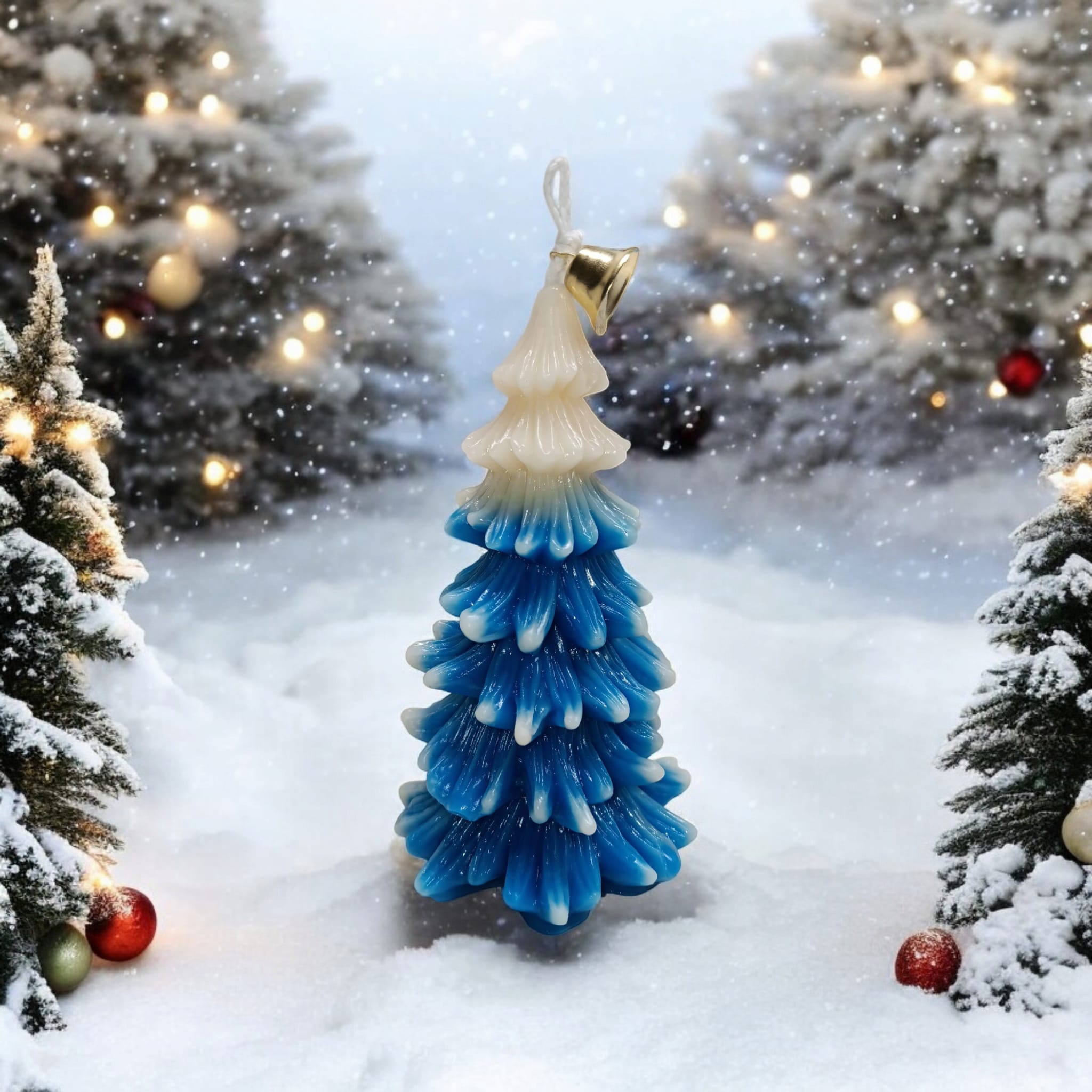 Snow Tree Candle