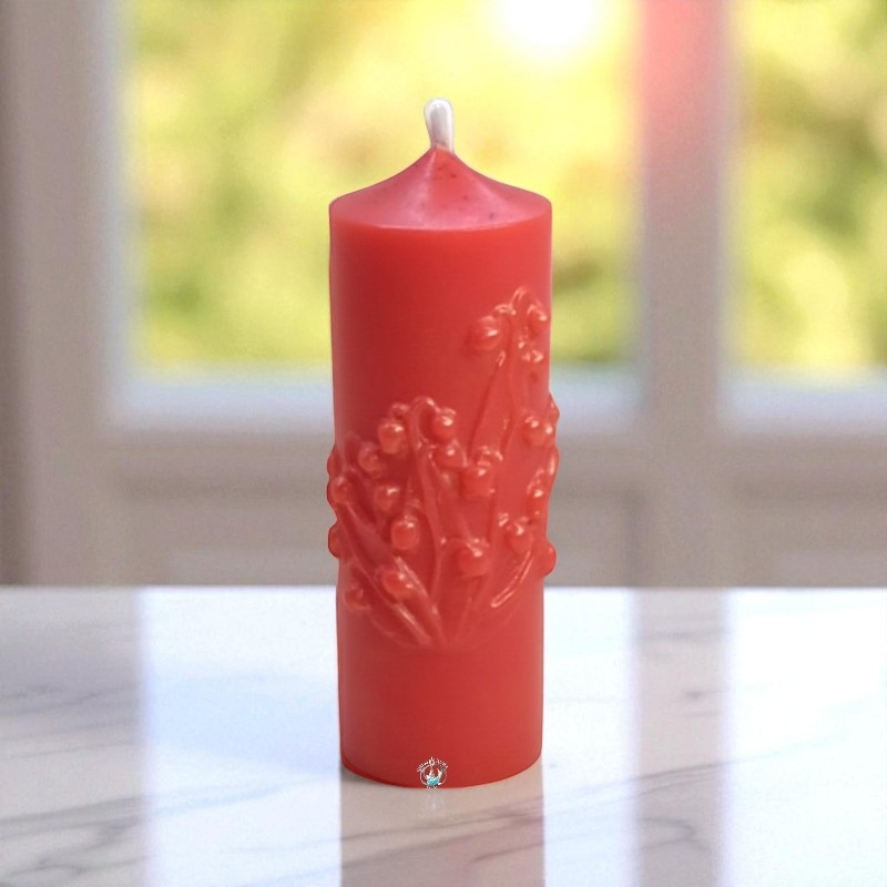 Shen Aura Lily Graceful Pillar Candle