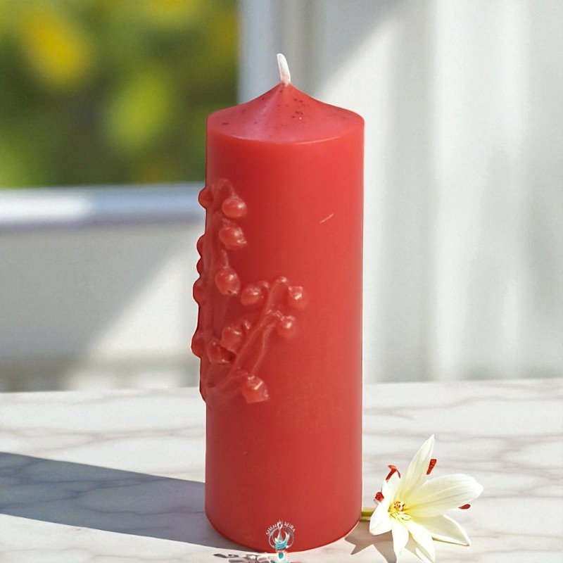 Shen Aura Lily Graceful Pillar Candle