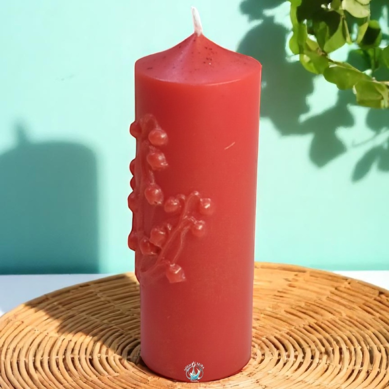 Shen Aura Lily Graceful Pillar Candle