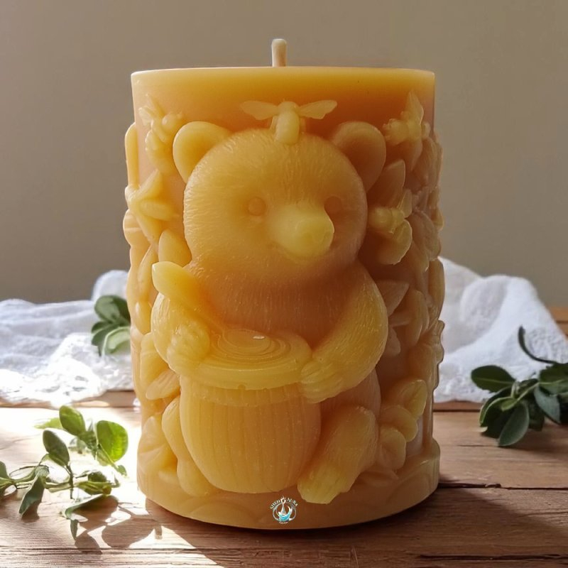 Shen Aura Honey Bear & Bloom Candle