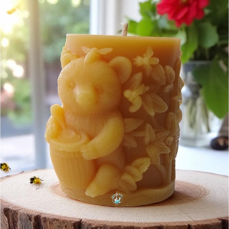 Shen Aura Honey Bear & Bloom Candle