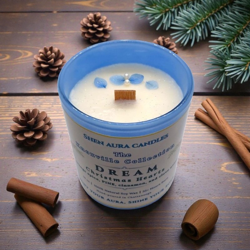 Shen Aura Dream Christmas Hearts Candle