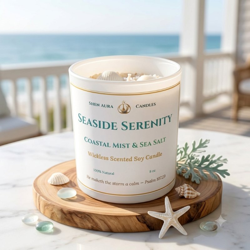 Seaside Serenity Wickless Soy Candle