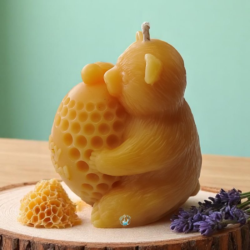 Shen Aura "Honey Festival" Bear & Honey Pot Candle