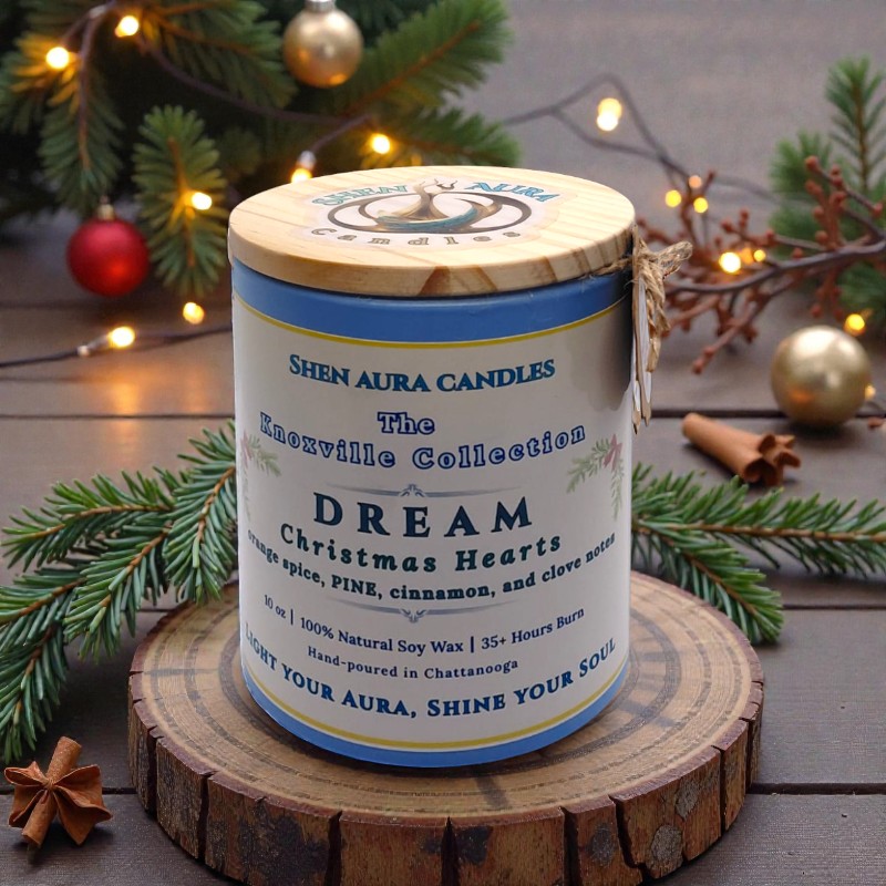 Shen Aura Dream Christmas Hearts Candle