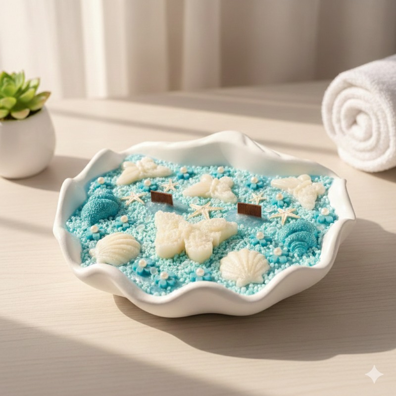 Shen Aura Sea's Embrace Light Decor Candle 