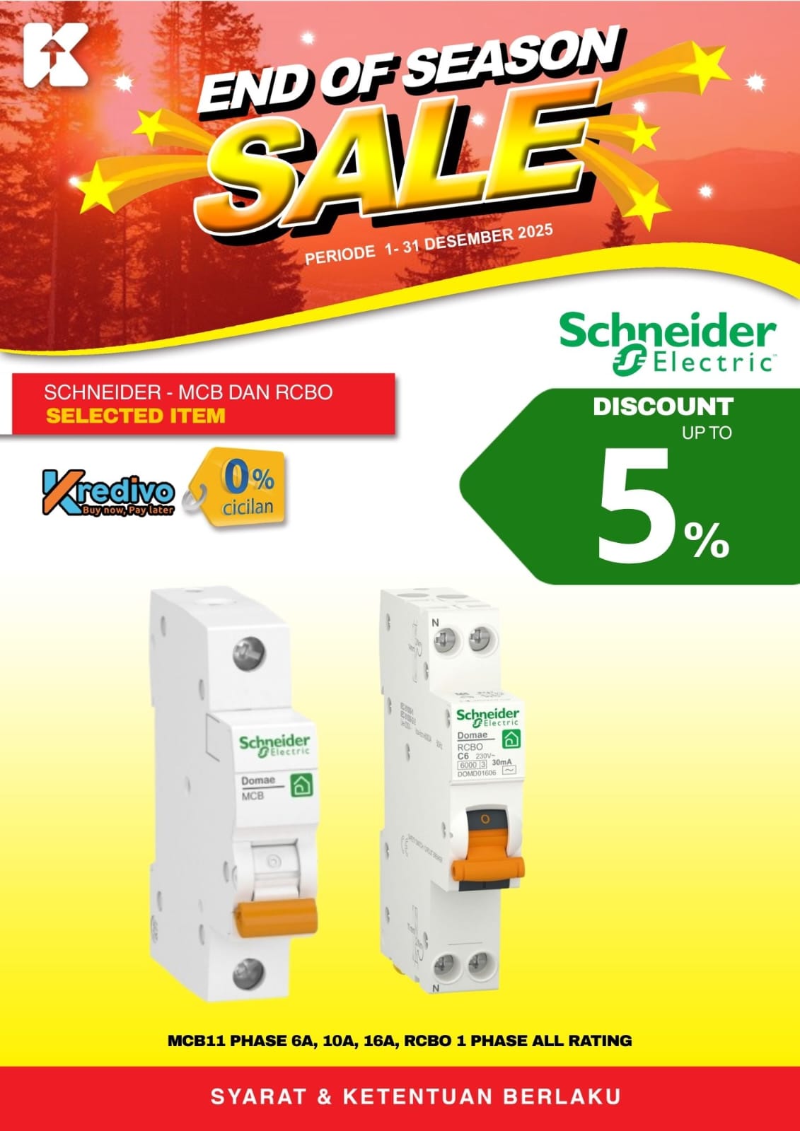 Schneider MCB dan RCBO