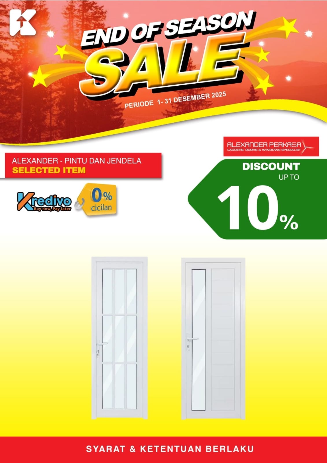 Pintu dan jendela Alexander