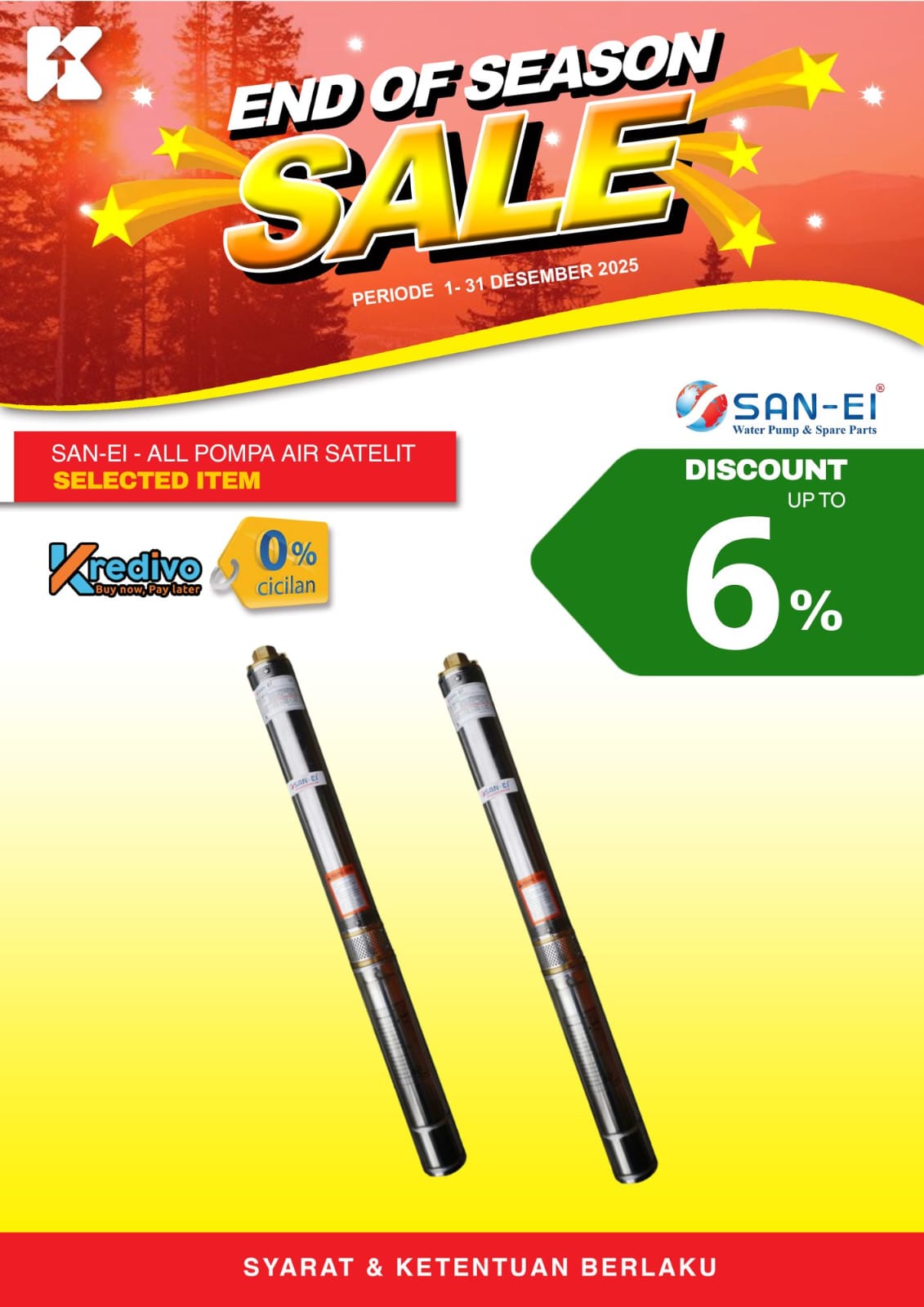 Pompa Air Satelit San-Ei