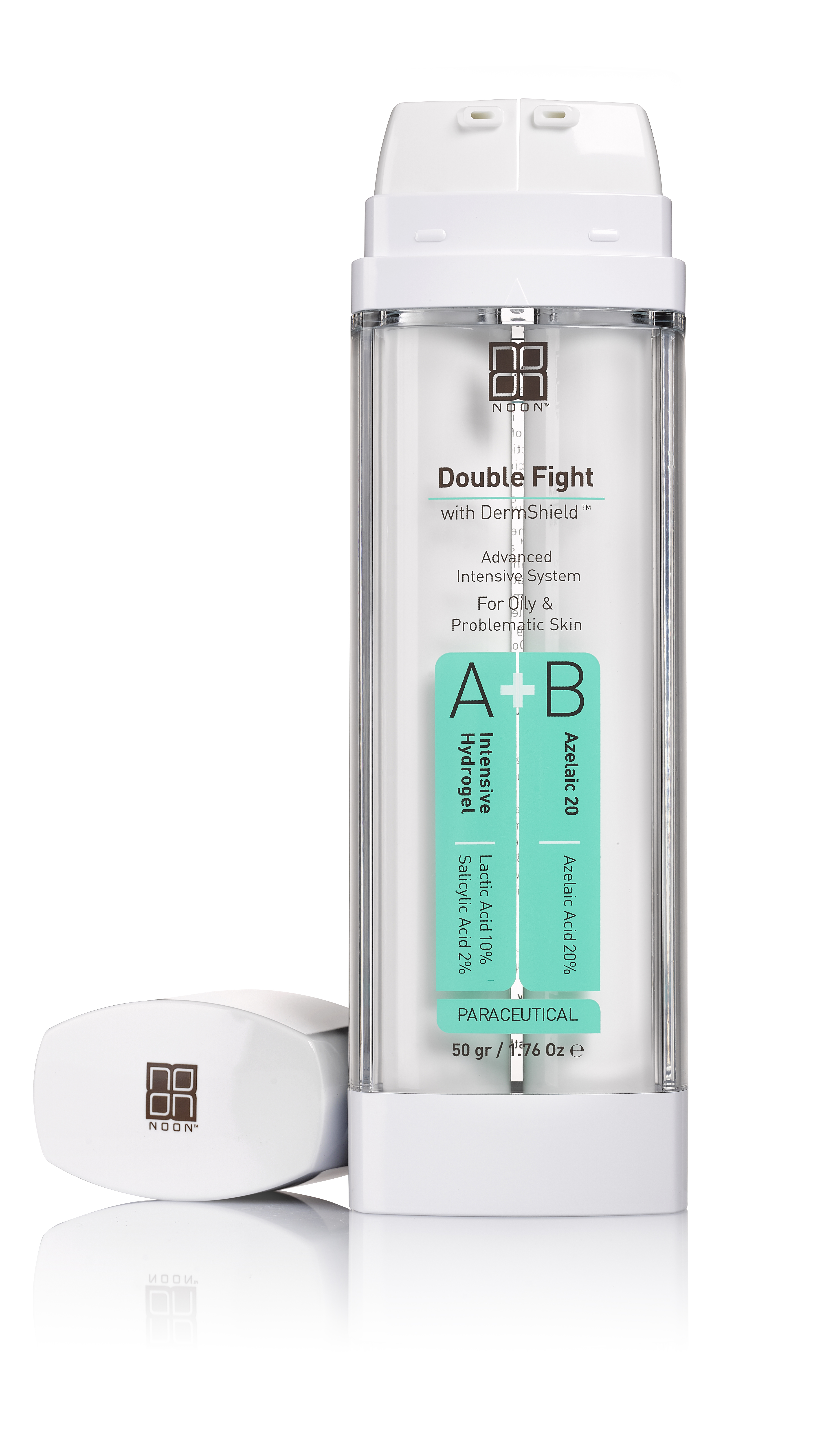 Double Fight : Pažangi intensyvi sistema riebiai ir probleminei odai 