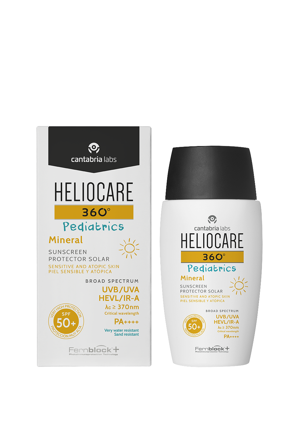 HELIOCARE 360 PEDIATRICS APSAUGA NUO SAULĖS SU MINERALINIAIS FILTRAIS VAIKAMS IR KŪDIKIAMS SPF50+