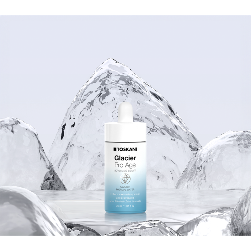 TOSKANI Glacier Pro Age Advanced veido serumas senėjimo požymių prevencijai