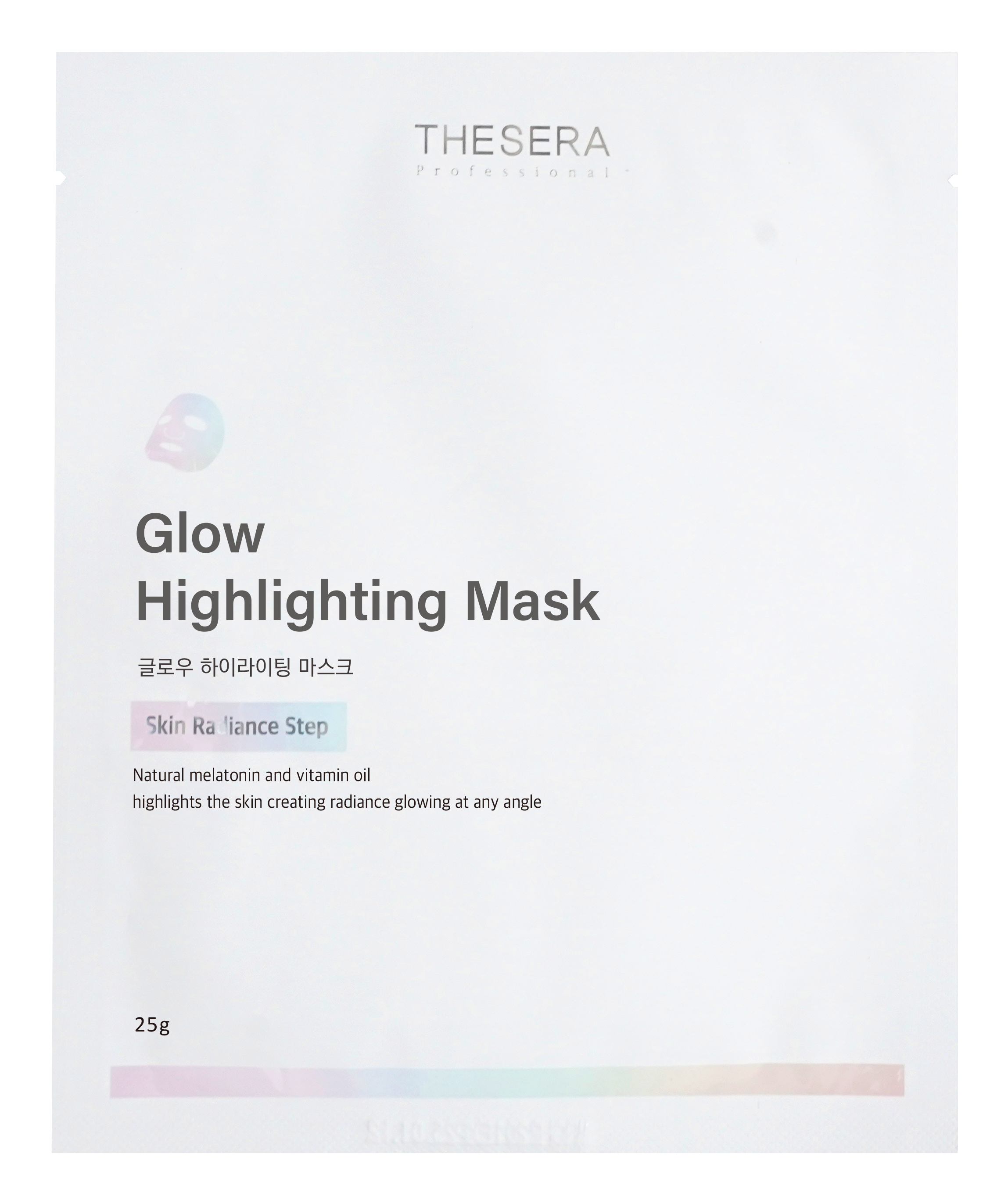 THESERA GLOW ŠVYTĖJIMO SUTEIKIANTI VEIDO KAUKĖ