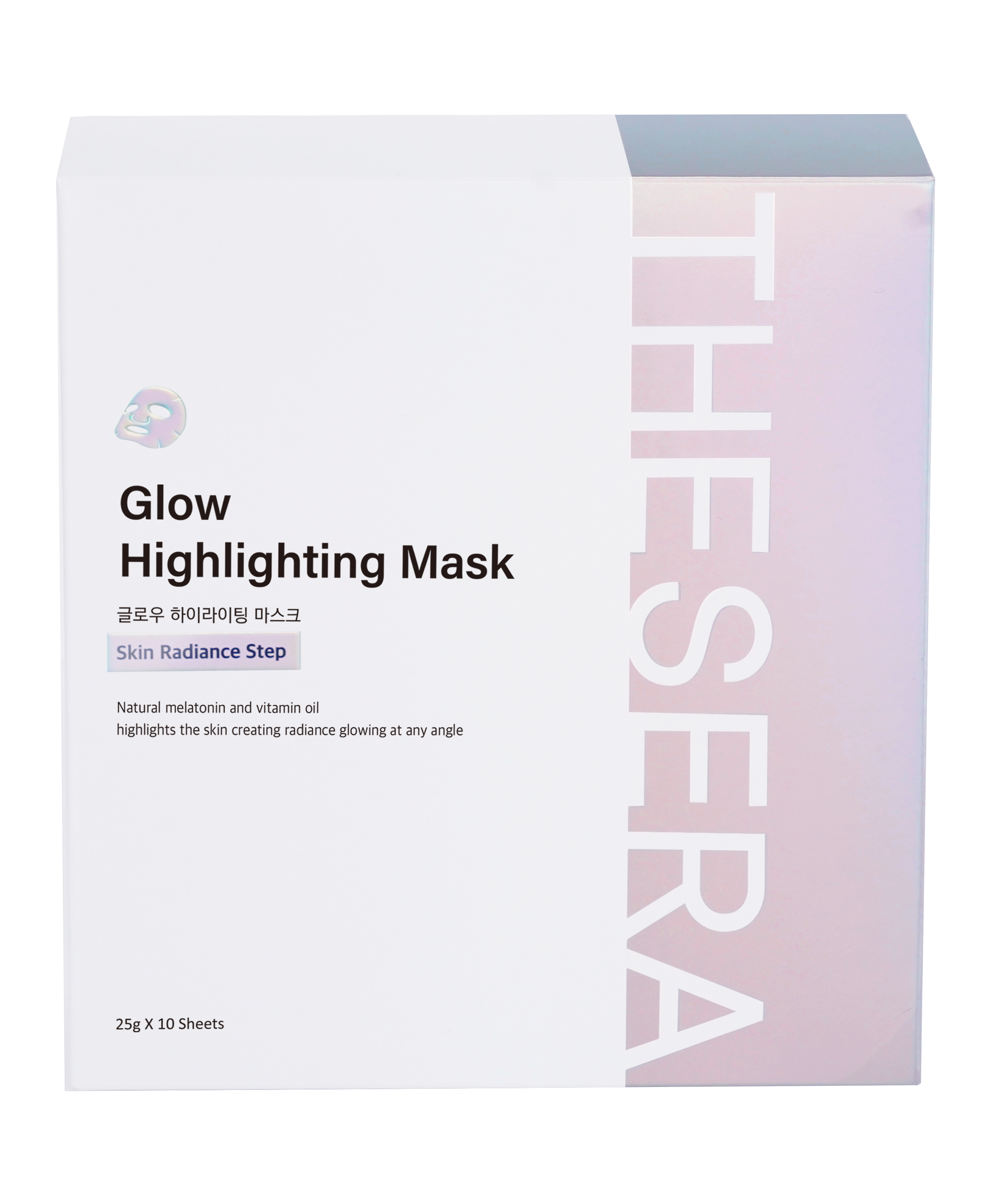 THESERA GLOW ŠVYTĖJIMO SUTEIKIANTI VEIDO KAUKĖ