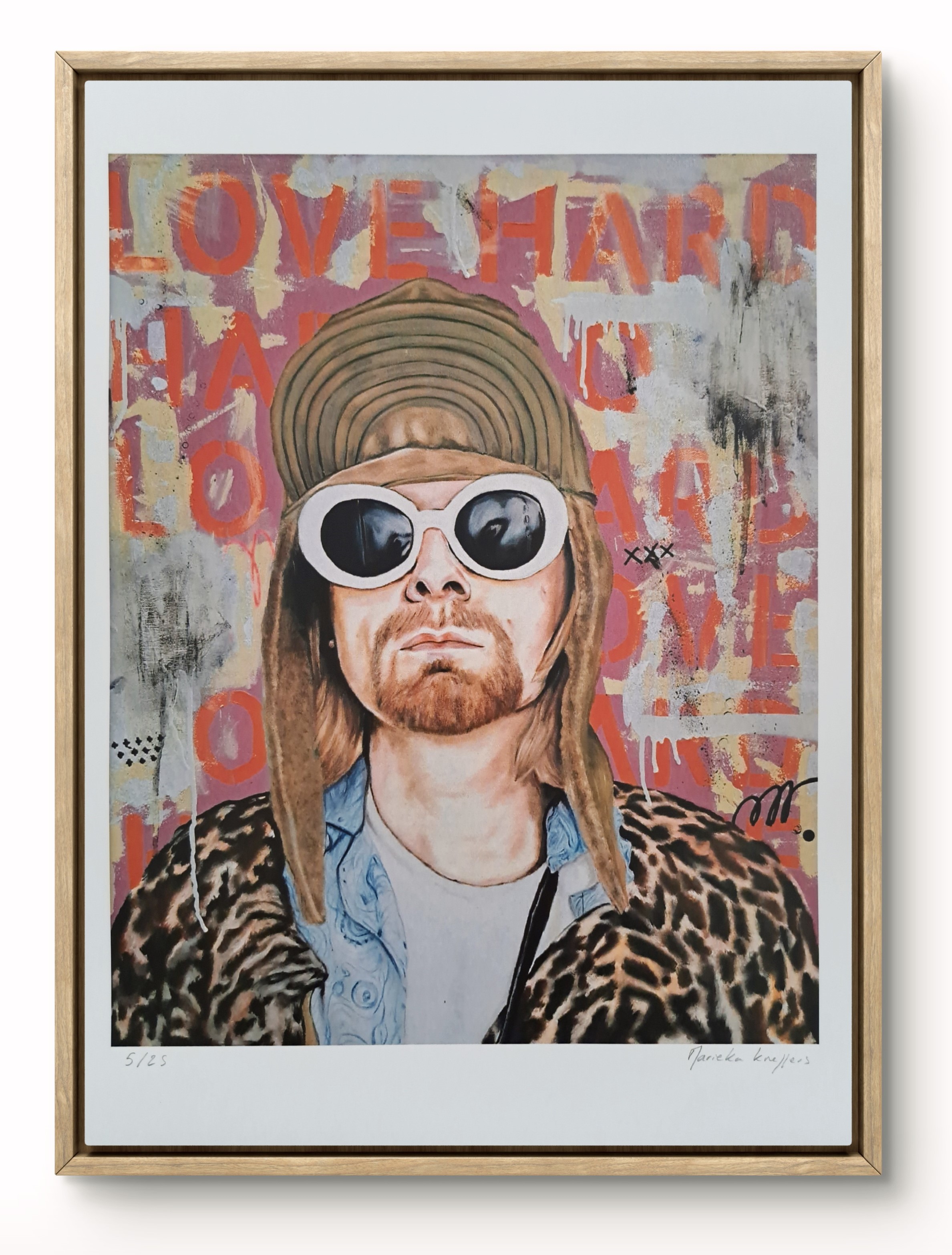 Tirage d'Art " Love Hard: Kurt Cobain"