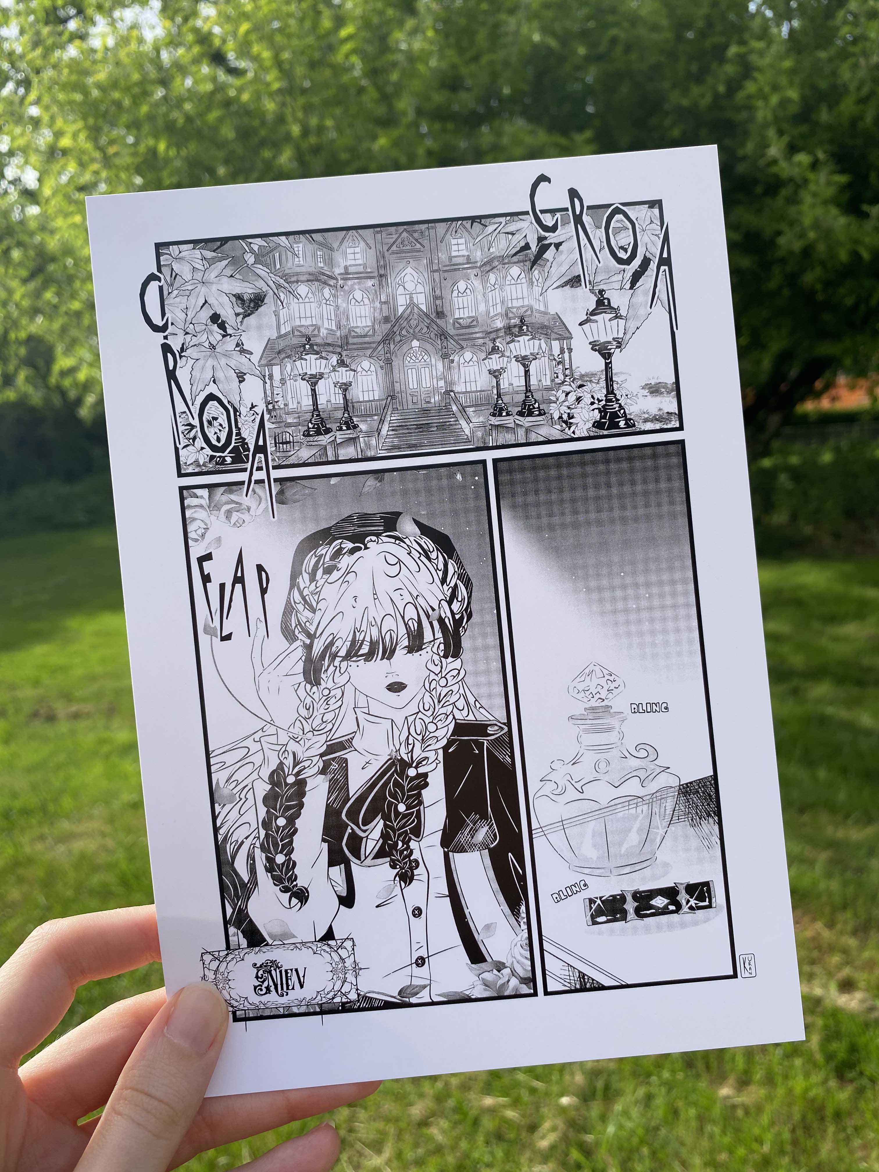 Planche manga - Niev & Shiva