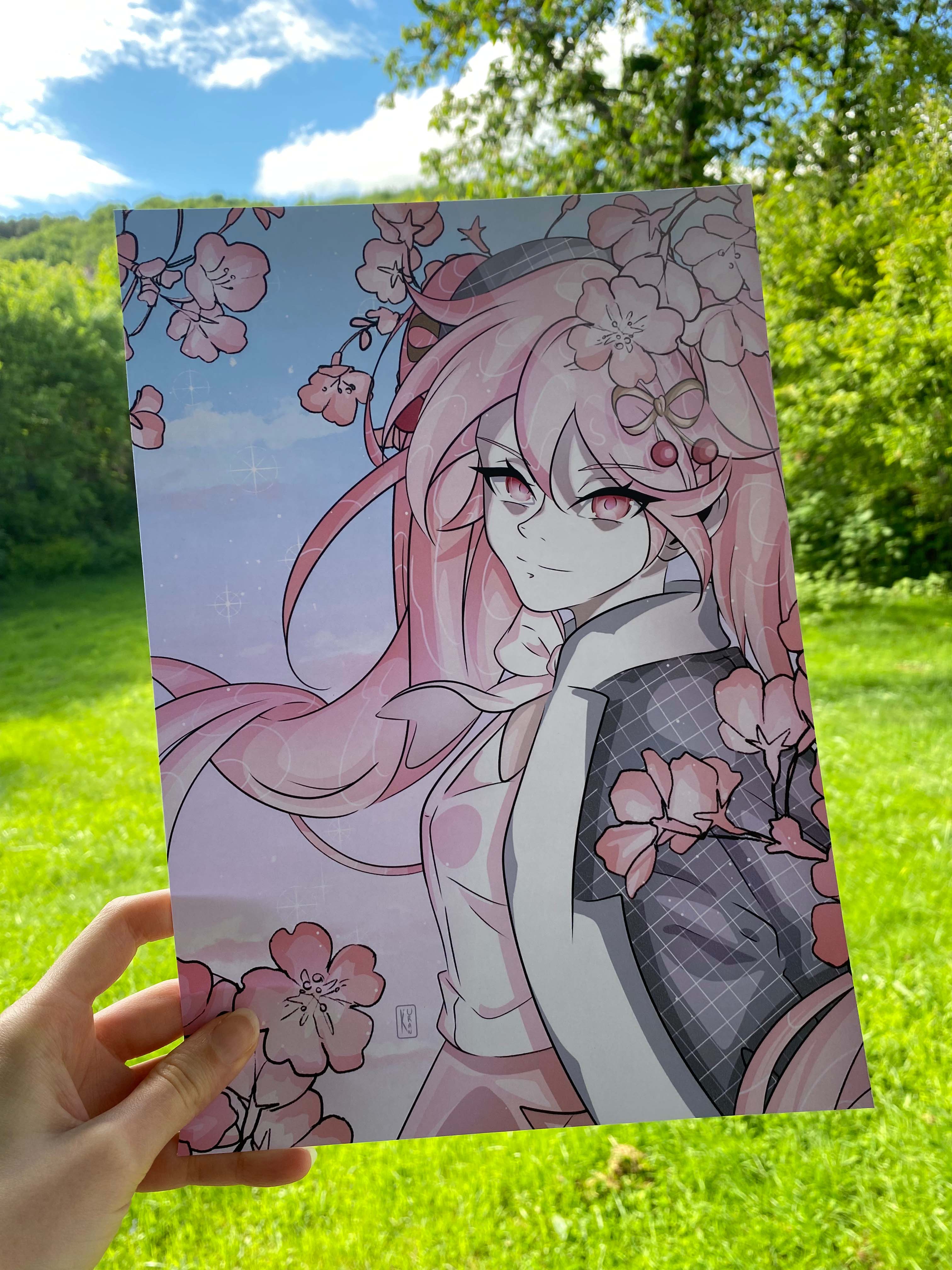 Print Miku Hatsune - Hanami Miku