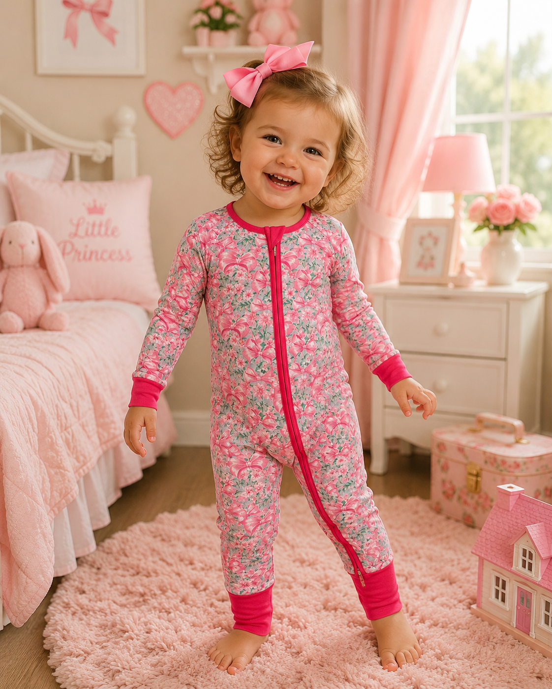 Bow-Tique Premium Girls Bamboo Pajamas