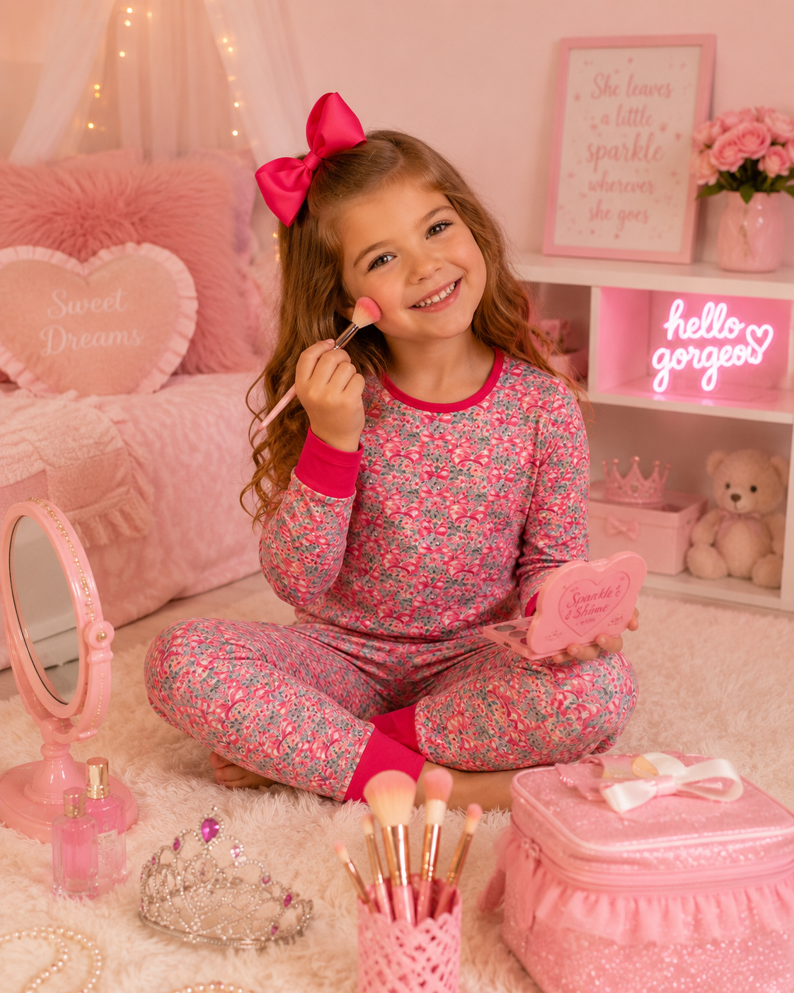 Bow-Tique Premium Girls Bamboo Pajamas