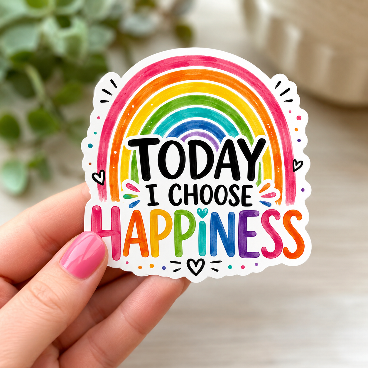 Today I Choose Happiness Sticker