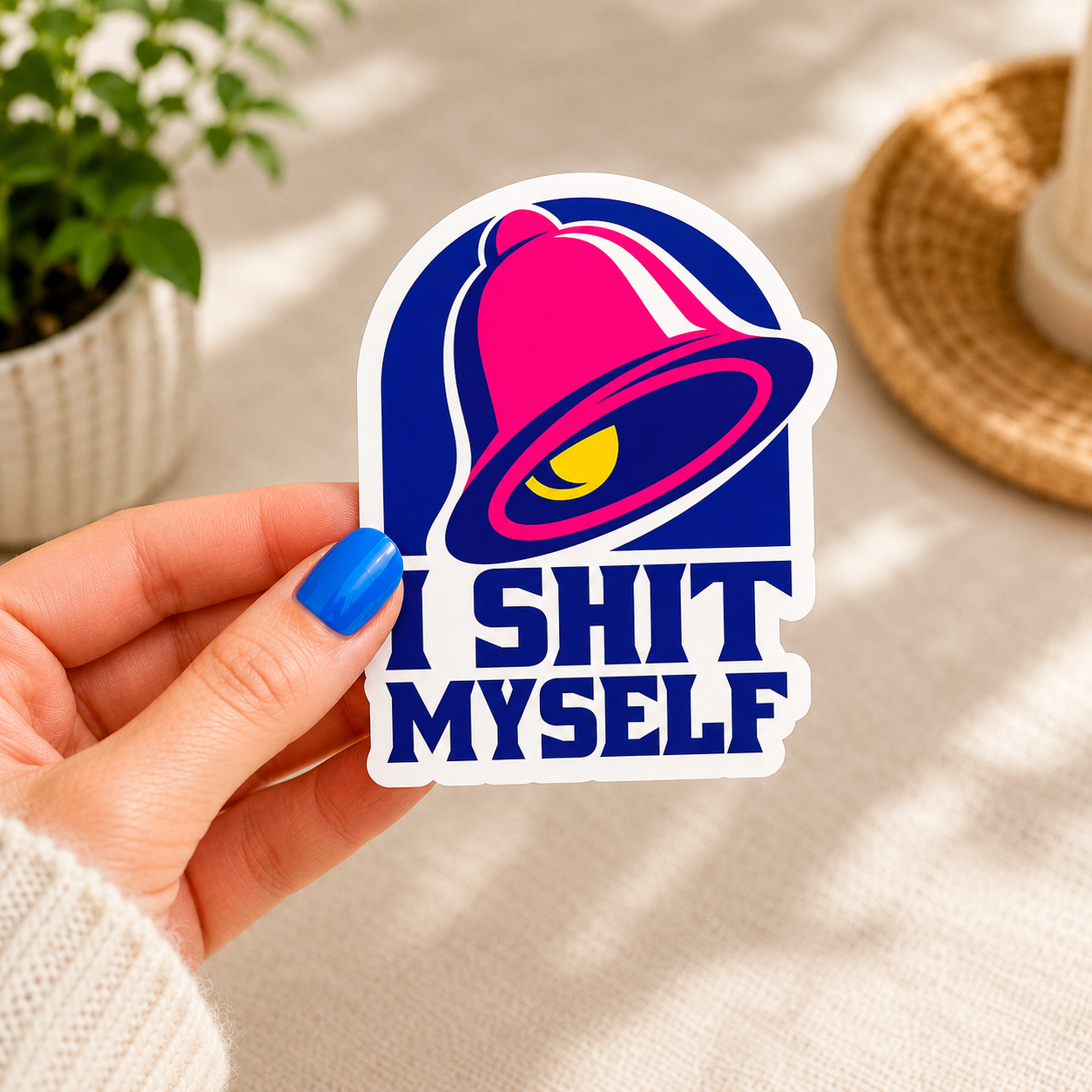 I Shit Myself-Funny Taco Parody Sticker