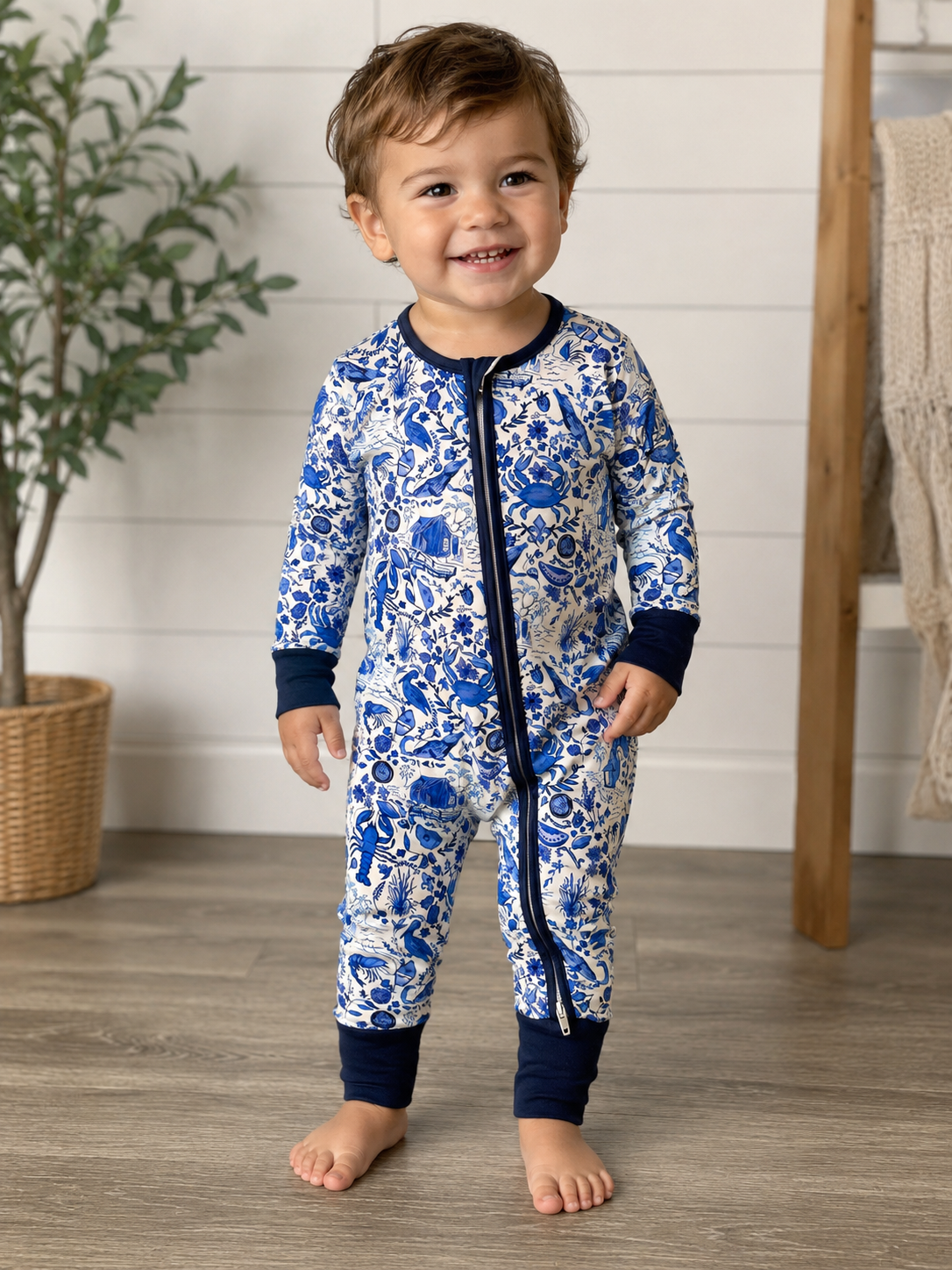 Southern Blues Premium Bamboo Family Matching Pajamas