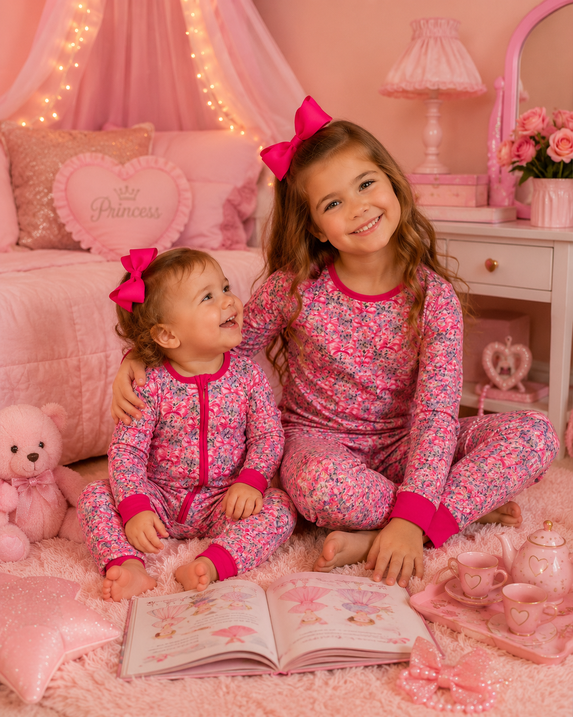 Bow-Tique Premium Girls Bamboo Pajamas