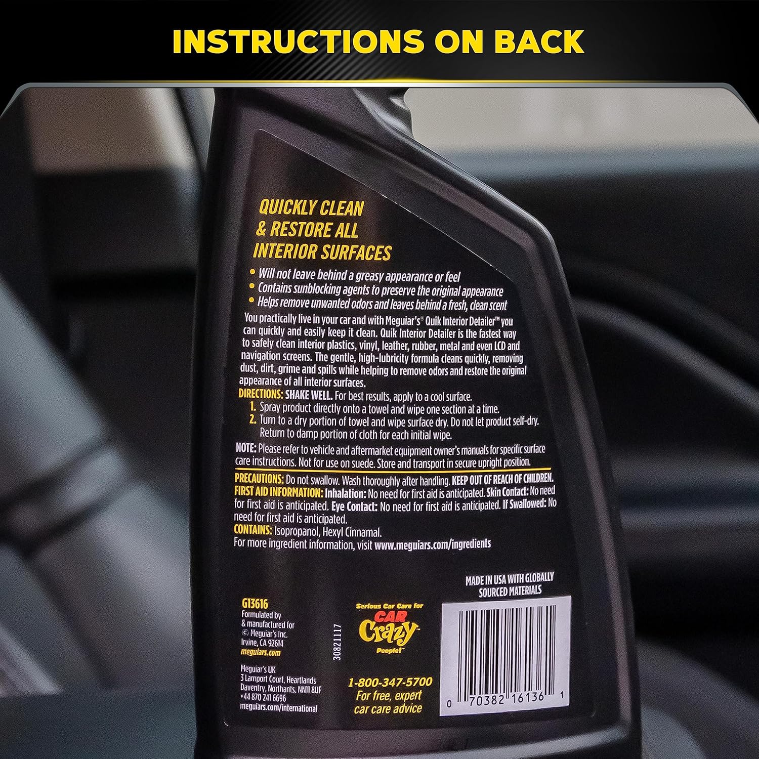 Meguiar's Oficial Detallador para Interiores G13616 473 ml