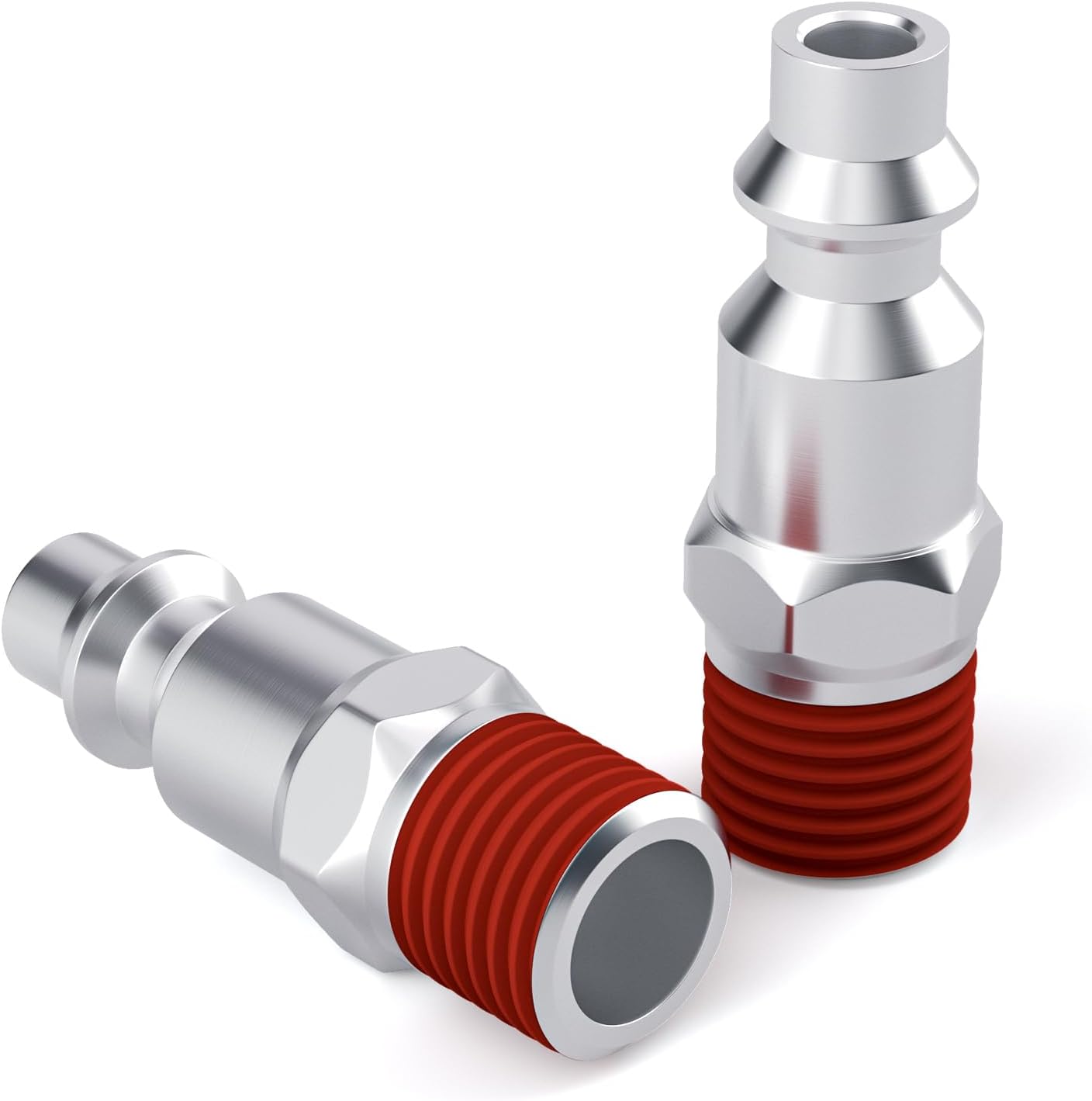 Gasher 1/4 pulgadas NPT macho enchufe de aire industrial, tapones neumáticos 300 PSI (paquete de 20)
