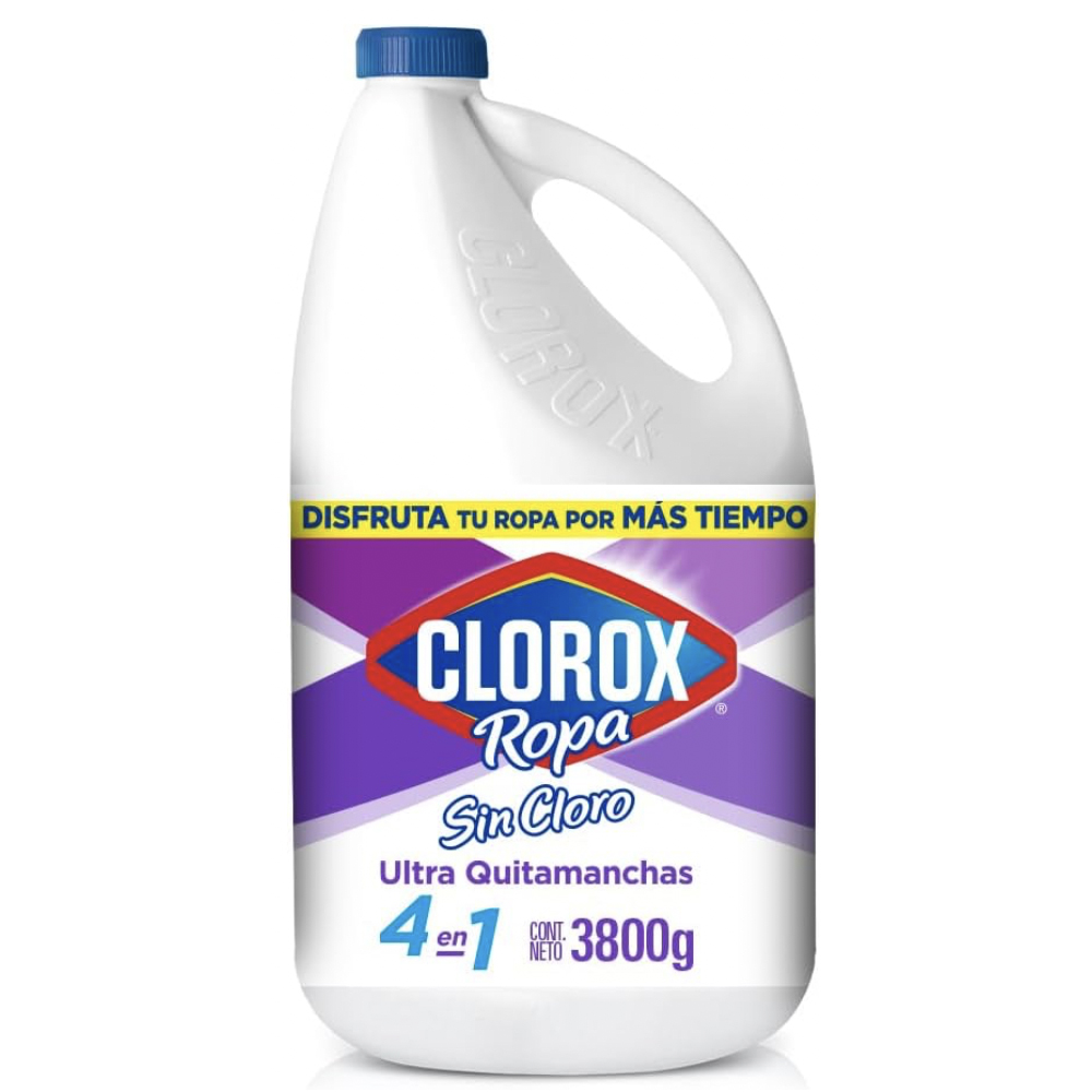 Clorox Desmanchador Blancos Brillantes Para Ropa Blanca 3.8 Lt