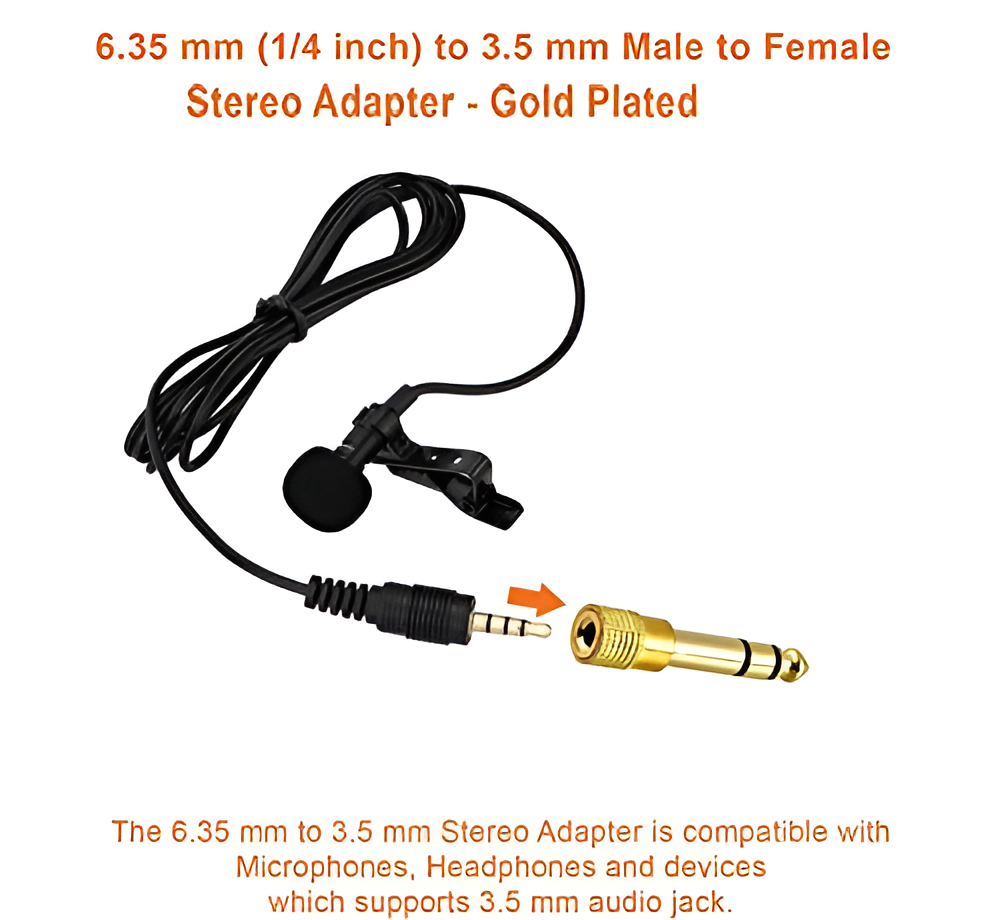 1/4 inch Male to 1/8 inch Female Connector