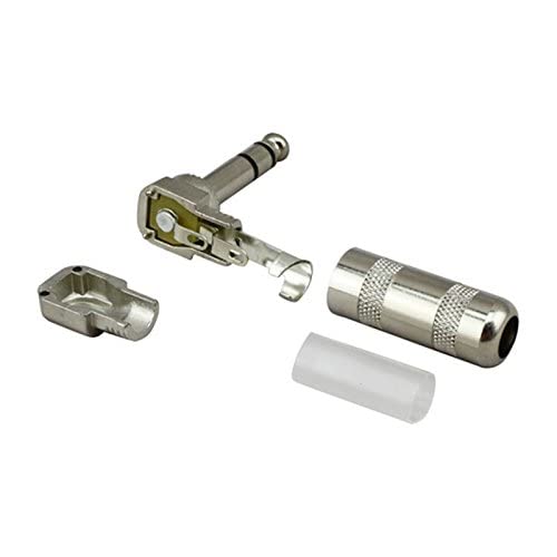 Right-Angle 6.35mm TRS Audio Jack Connector